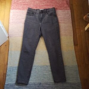 Everlane high rise denim jeans in washed black
